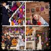 Halloween Wooden Ornaments Set Holiday Party Decorations Tree Hanging Decor for Home Outdoor Indoor Spooky Decorations