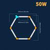 Luzes de Teto Colmeia Hexágono Luz de Garagem AC85-265V Tubo Led Para Barbearia Auto Reparo de Carroceria Led Oficina Estúdio