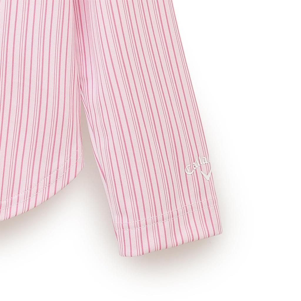 Long Sleeve Polo Shirt Quick UV Golf C25133200 M [Callaway] Women's (Sweat Absorbent, Drying, Protection) / / 1090_Pink