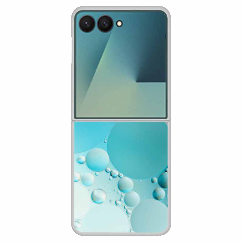 Funda For SAMSUNG Z Flip 7 Cases Marble Clear Hard PC Phone Back Cover for Galaxy Z Flip7 5G Back Cover ZFlip7 Transparent Shell