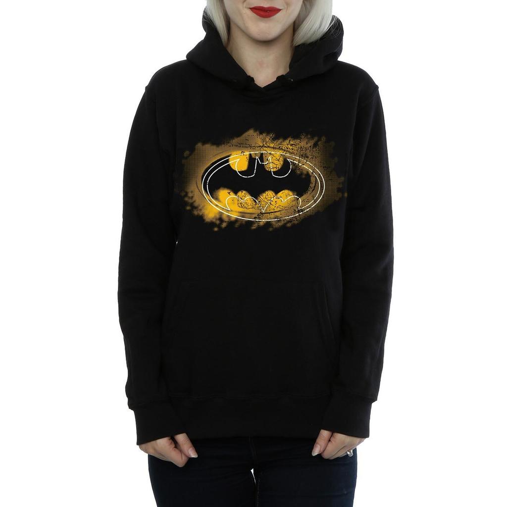 DC Comics Womens/Ladies Batman Spray Logo Hoodie
