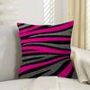 Black White Color Print Zebra Pillow Gift Home Office Decoration Bedroom Sofa Car Cushion Cover Case 45x45