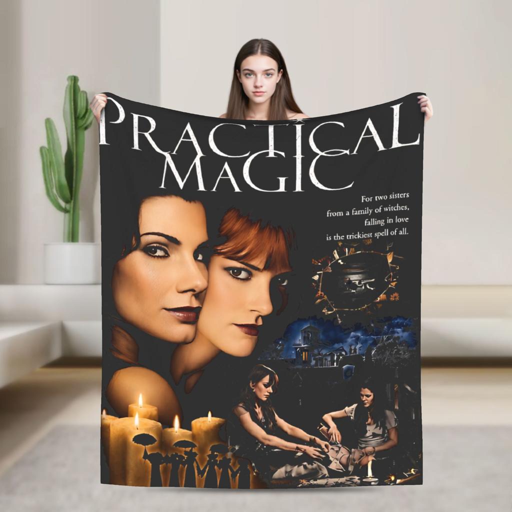 Practical Magic Movie Witchcraft Sisterhood Witchy Romance Spell Stuff Blanket Thin Fleece Throw Blankets Bedspreads