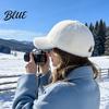 Warm Plush Hat for Women Faux Mink Baseball Cap Winter with Brim Accessory Soft Thickened Peaked Cap Autumn And Cold Weather Stylish Brimmed Outdoor