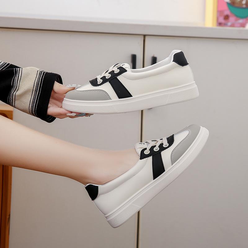 Autumn new ins Korean version breathable little white shoes student platform versatile women's shoes casual sports board shoes Q66