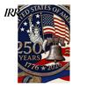 Veterans Day Garden Flag 250th Anniversary America 250 Years of Freedom Patriotic Banner Front Yard Decor 4th July Sign for Independence Memorial Gift