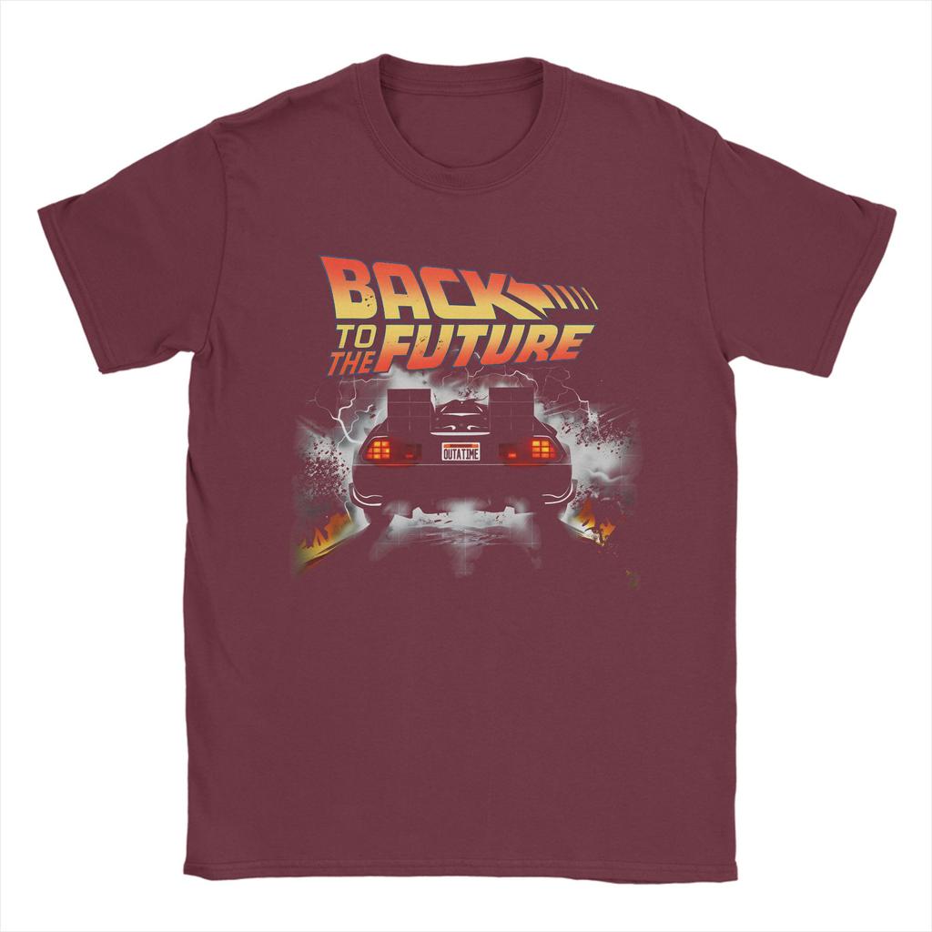 Back To the Future TShirt  DMC DeLorean Harajuku TShirts Short Sleeve Y2K Retro Tops Summer Cotton Oversize Tees