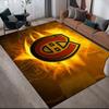 Montreal Canadiens2 Flannel Pattern Square Carpet,Area Rug,Carpet Rug for Living Room Bedroom Sofa Playroom Decor,Non-slip Floor Mat