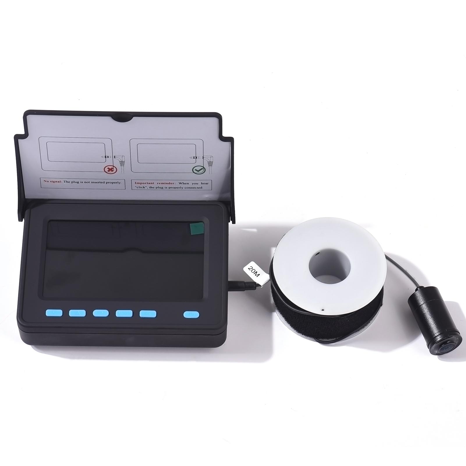 

Waterproof Fishing Camera Infrared Light Underwater 4.3in Monitor Video Fish Finder 20US