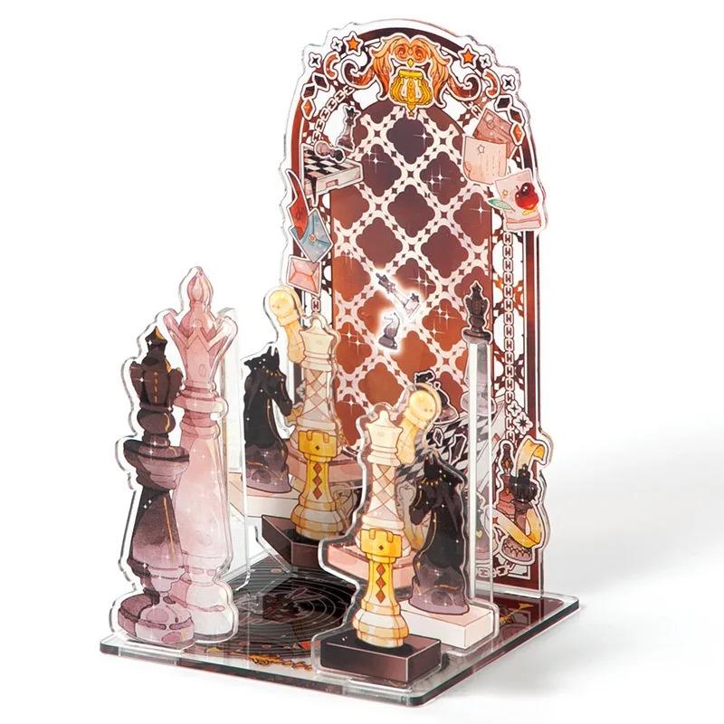 

Acrylic Stand Display Ornaments Romantic Wings Desktop Decoration for Anime Badge Display DIY Background Board Wholesales New