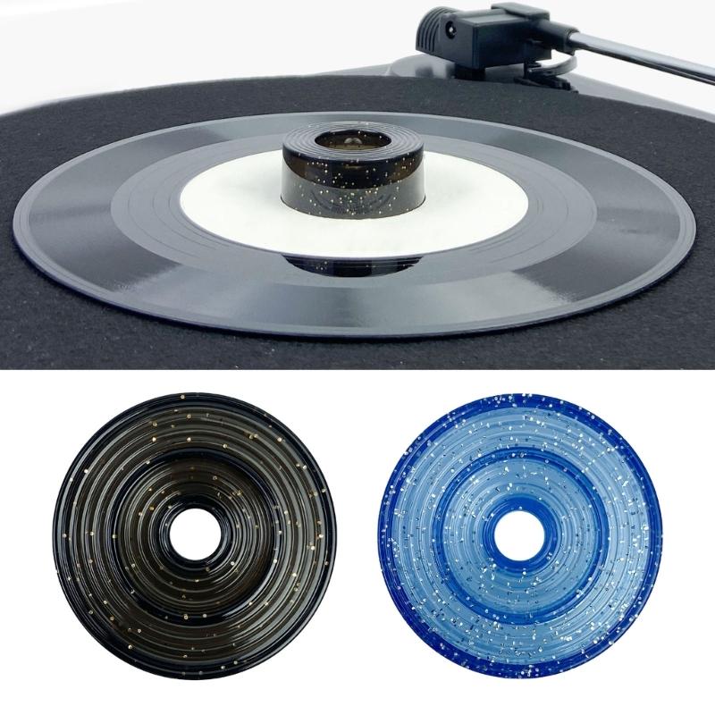 Quick Install LP45 Turntable Adapter ABS Build Vinyls Record Dome Secures Fit Reduces Skipping NoiseFree Playbacks