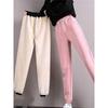 Women Winter Warm Leggings Thick Trousers Warm Fleece Plus Size Long Thicken Pants Fashion Casual Soild Color Leggings
