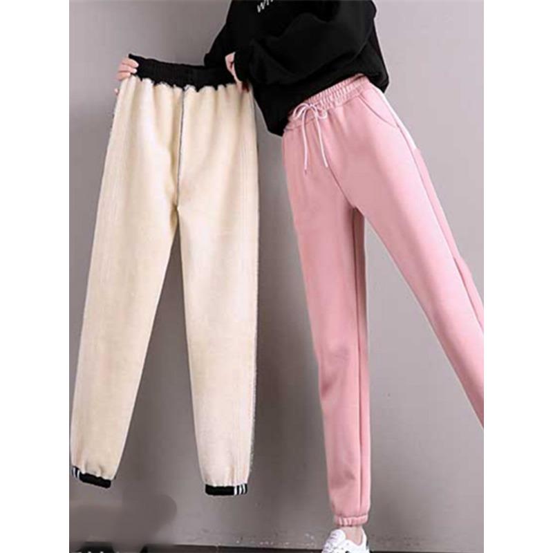 Women Winter Warm Leggings Thick Trousers Warm Fleece Plus Size Long Thicken Pants Fashion Casual Soild Color Leggings