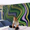 Tapiserie de Perete Linii Ondulate Psihedelice Vrăjitorie Psihedelic Hippie Boemwind Vertij Dormitor Cameră Decor Acasă