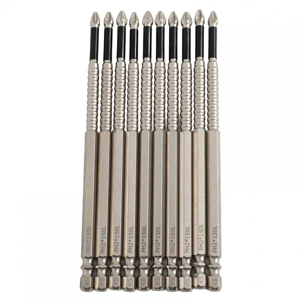 Screw Driver Bit Pack of 10 with Magnetism and High Strength Alloy Steel