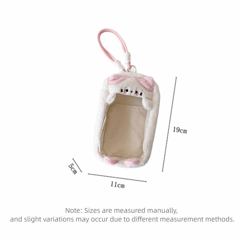 Cartoon Transparent Data Cable Storage Bag Portable Dustproof Doll Bag Pendant Plush Doll Out Bag