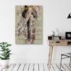 Canvas Print Woman In Cabaret Retro
