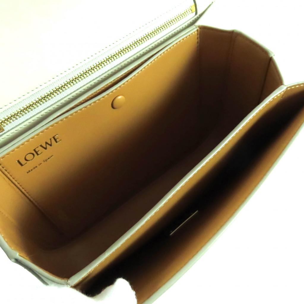 Great LOEWE Shoulder Bag Goya Medium Anagram Leather Leather Women Used