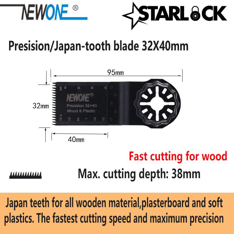 Oscillating Tool Saw Blades S9, 9pcs Blade for Wood, Plastic, Soft Metal Cutting