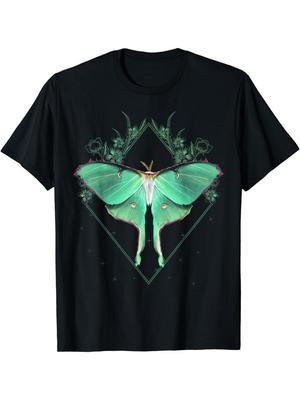 Luna Moth Botanical Art T-shirt