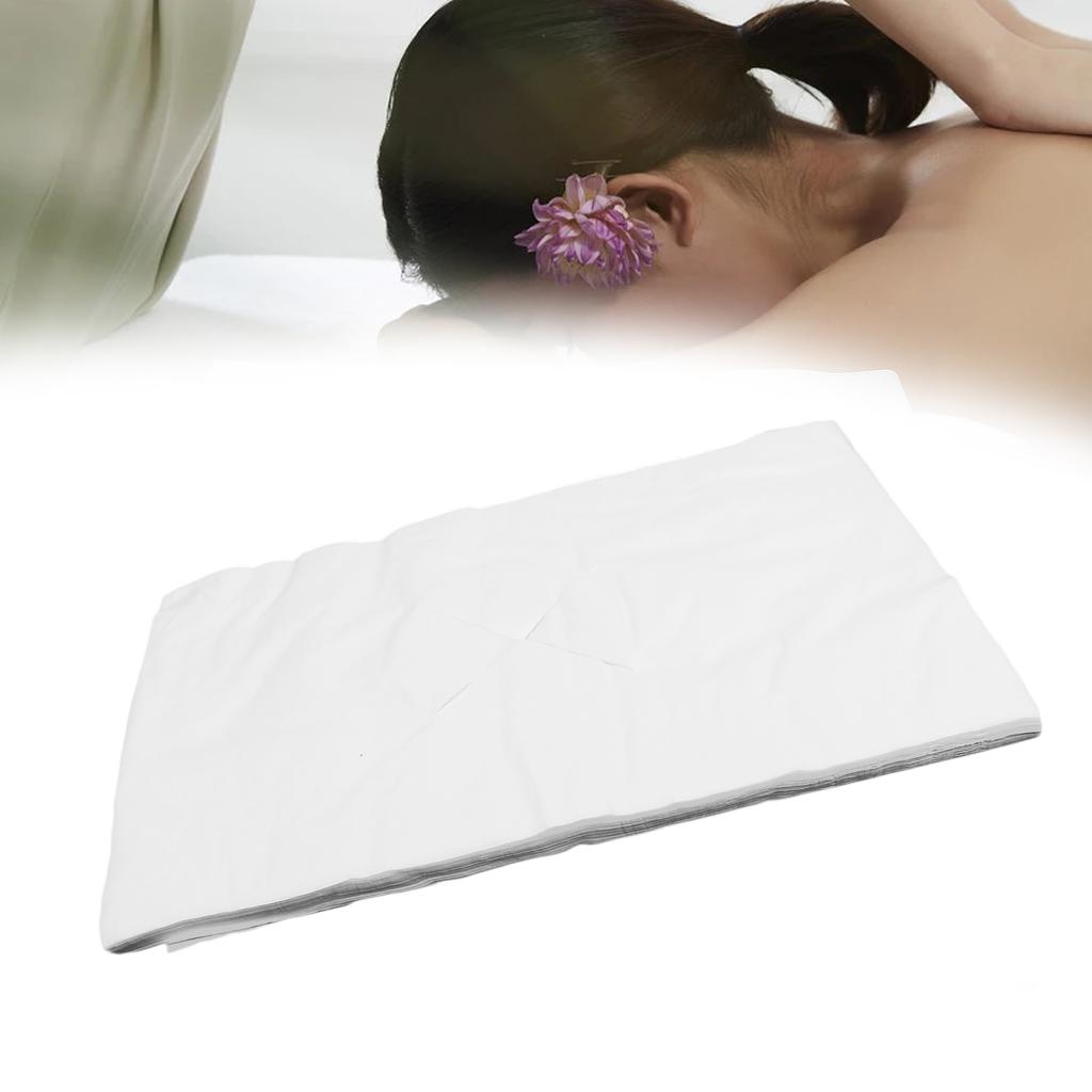 100Pcs Disposable Face Rest Cover Non Sticking Massage Face Rest Headrest Covers for SPA Clubs Skin Management Centers
