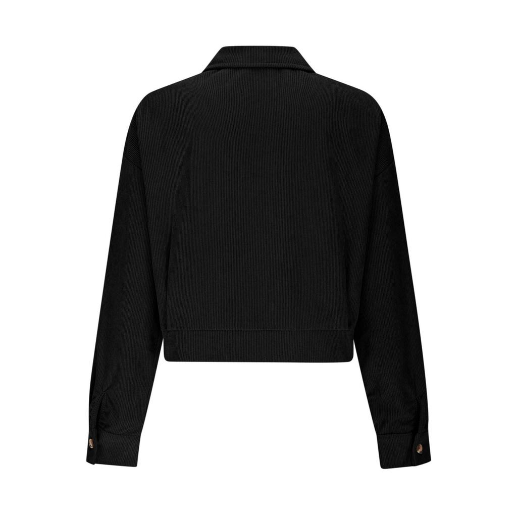 Jacket Women Fashion Cropped Casual Button Jackets Tops Trendy Long Sleeve Coats With Pocket