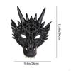 Maska smoka 3D Maski dinozaura Straszna Uniwersalna Akcesoria do kostiumu na Halloween Półtwarz Cosplay