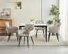 JORK chair - dark beige velvet / black legs x 1