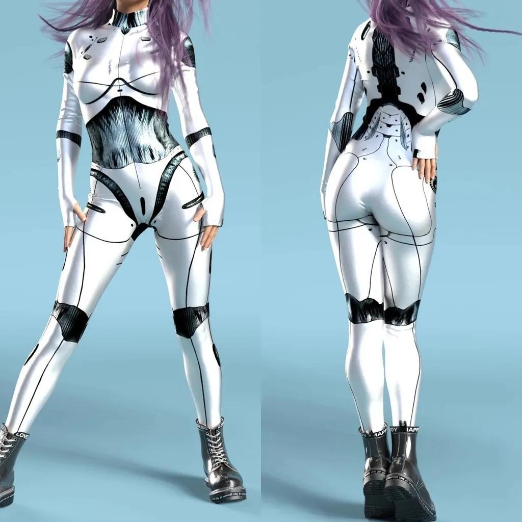 

3D цифровая печать сценические костюмы для взрослых Хэллоуин мероприятия карнавал тематическая вечеринка косплей костюм ролевые игры комбинезон Adults S