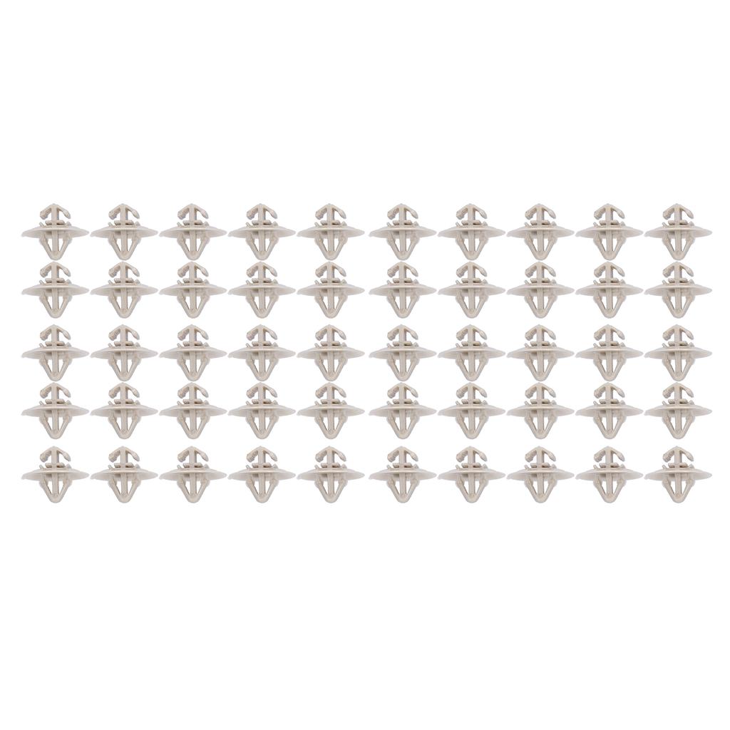 50pcs Side Door Moulding Trim Clips Exterior Fasteners Kit 93160023 Replacement for Vauxhall Vivaro