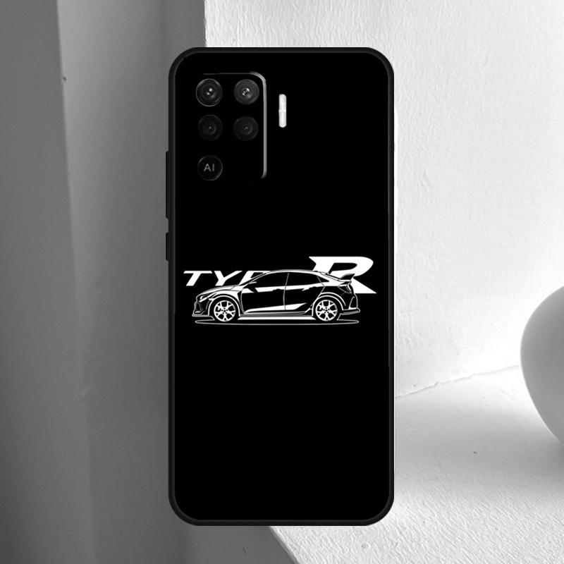 

JDM Type R Civic Sport Car For OPPO A74 A54 A94 A17 A57 A15 A16 A76 A96 A18 A38 A58 A78 A98 A40 A60 A80 A5 A6 Pro Case OPPO A77 5G