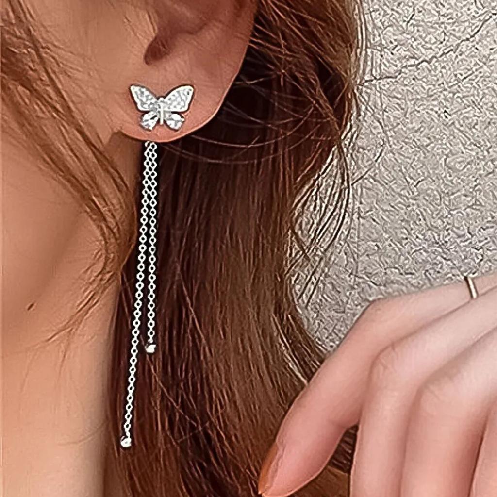 Long Tassel Earrings For Women's Versatile Earrings