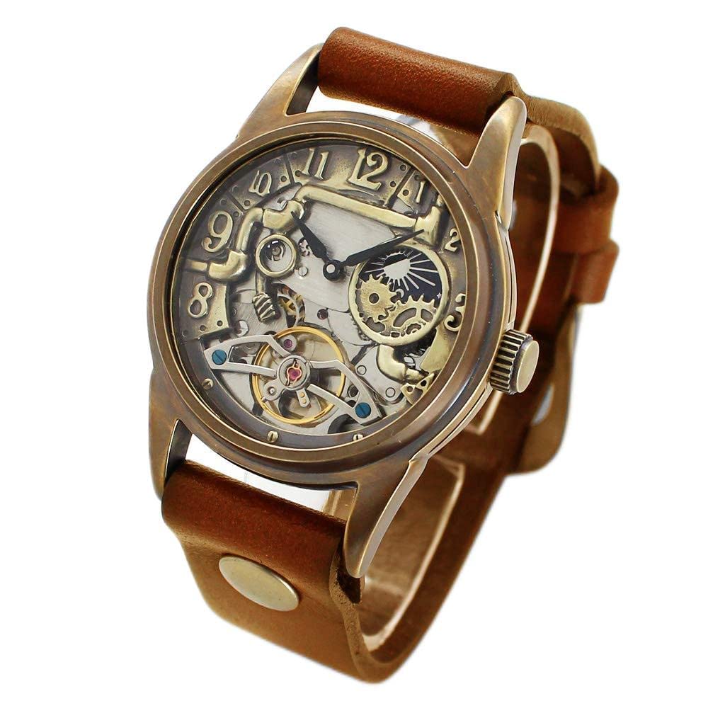 

Made in Japan Sun and Moon Watch Automatic Rebic Size (M (Ladies), Camel)