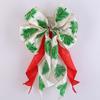 Large Christmas Double-Layer Red Bow Handcrafted Wreath Decoration  Holiday Decoration