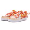 Nike Air Force 1 Low Top Skateboard Shoes Men's White Orange Yellow CW2288-111(Team80-)
