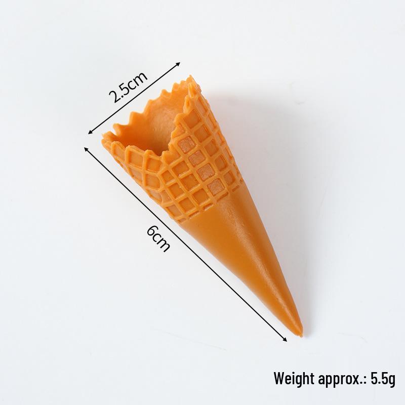 

Mini Lace Sweet Cone Simulation: Playhouse DIY Ice Cream Toy Accessories