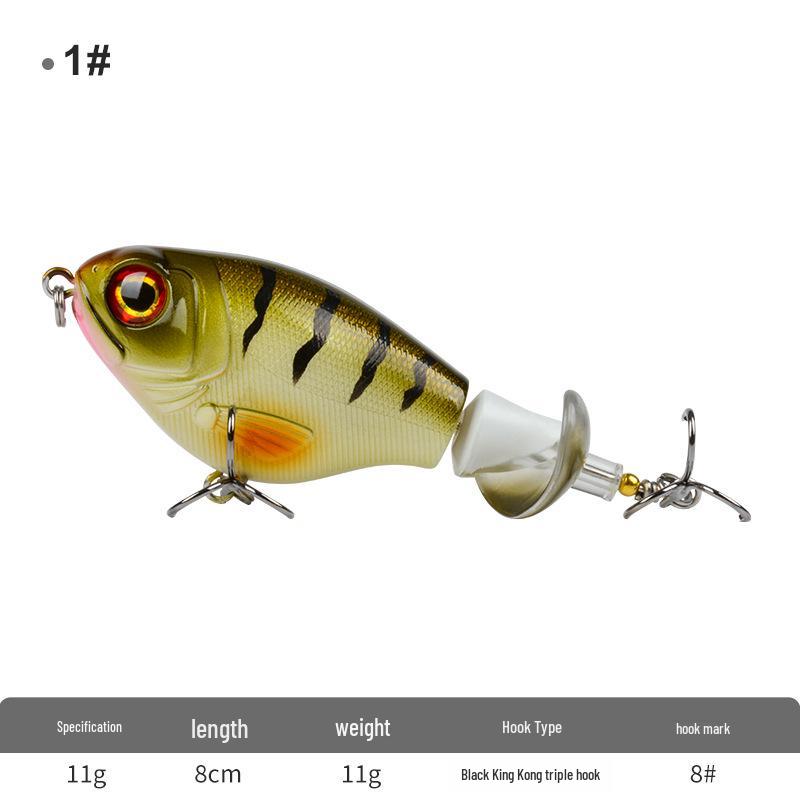 

Плавающий воблер с пропеллерной системой для дальнего заброса при ловле в пресной воде