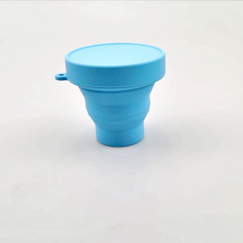 1 Pcs Portable Collapsible Silicone Cup Telescopic Folding Water Cup Outdoor Travel Camping Portable Drinking Tumbler