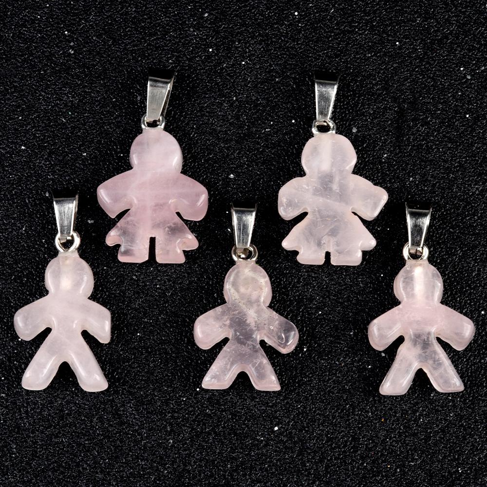 1Pcs Small Pendant Natural Stone Men-Shaped Pendant For Jewelry Making DIY Earrings Necklace Bracelet Accessory