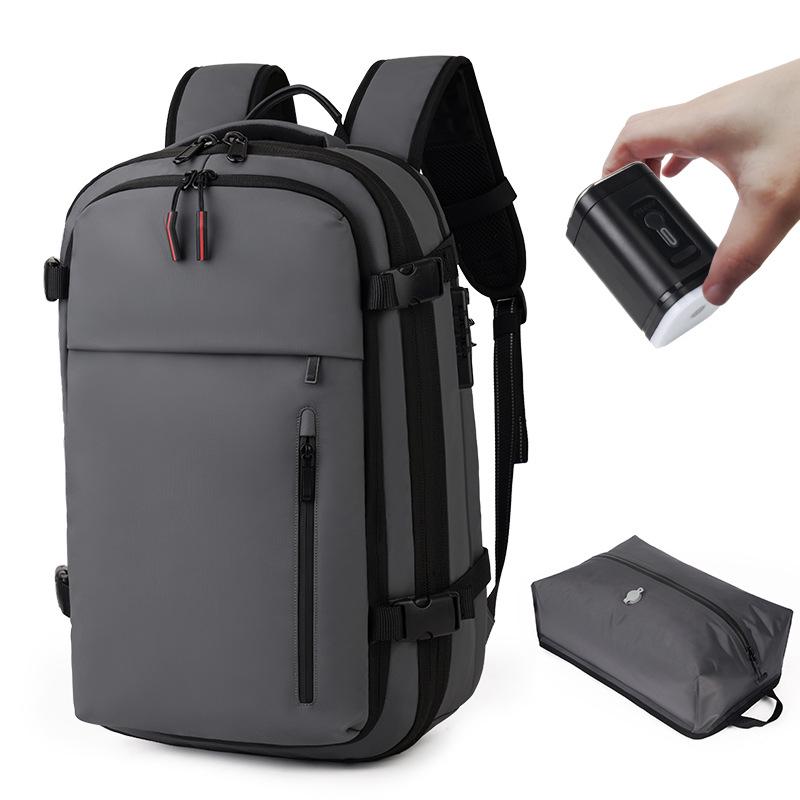 Vakuumversiegelbarer Kompressionsrucksack mit großem Fassungsvermögen und USB für Reisen
