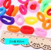 Creve Cell Hair Ties for Kids, Girls, and Babies, Made with Comfortable Pile Material, 100-Piece Set (Colorful)
