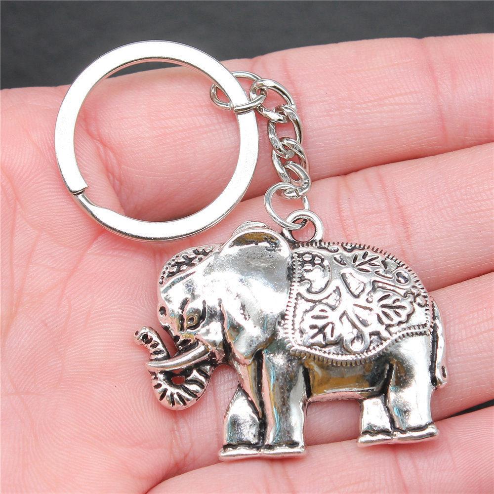 Big Elephant Animal Keychain for Women Best Seller Sweet Christmas Gift Streetwear Car Key Ring