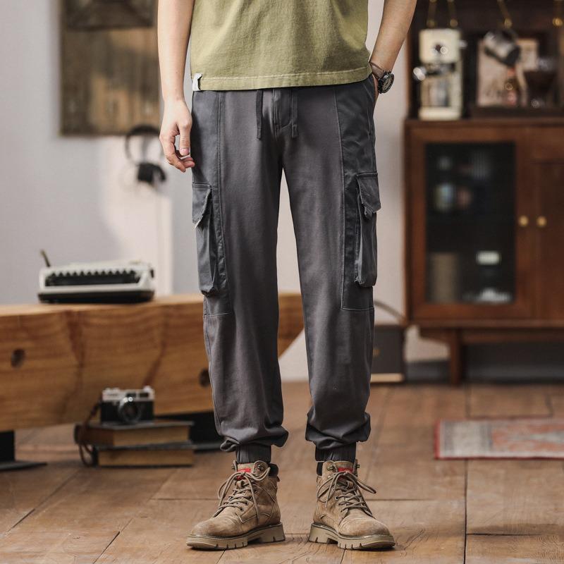 New overalls, loose men's pants, men's casual pants, trendy brand trousers, men's high-end men's trendy clothing