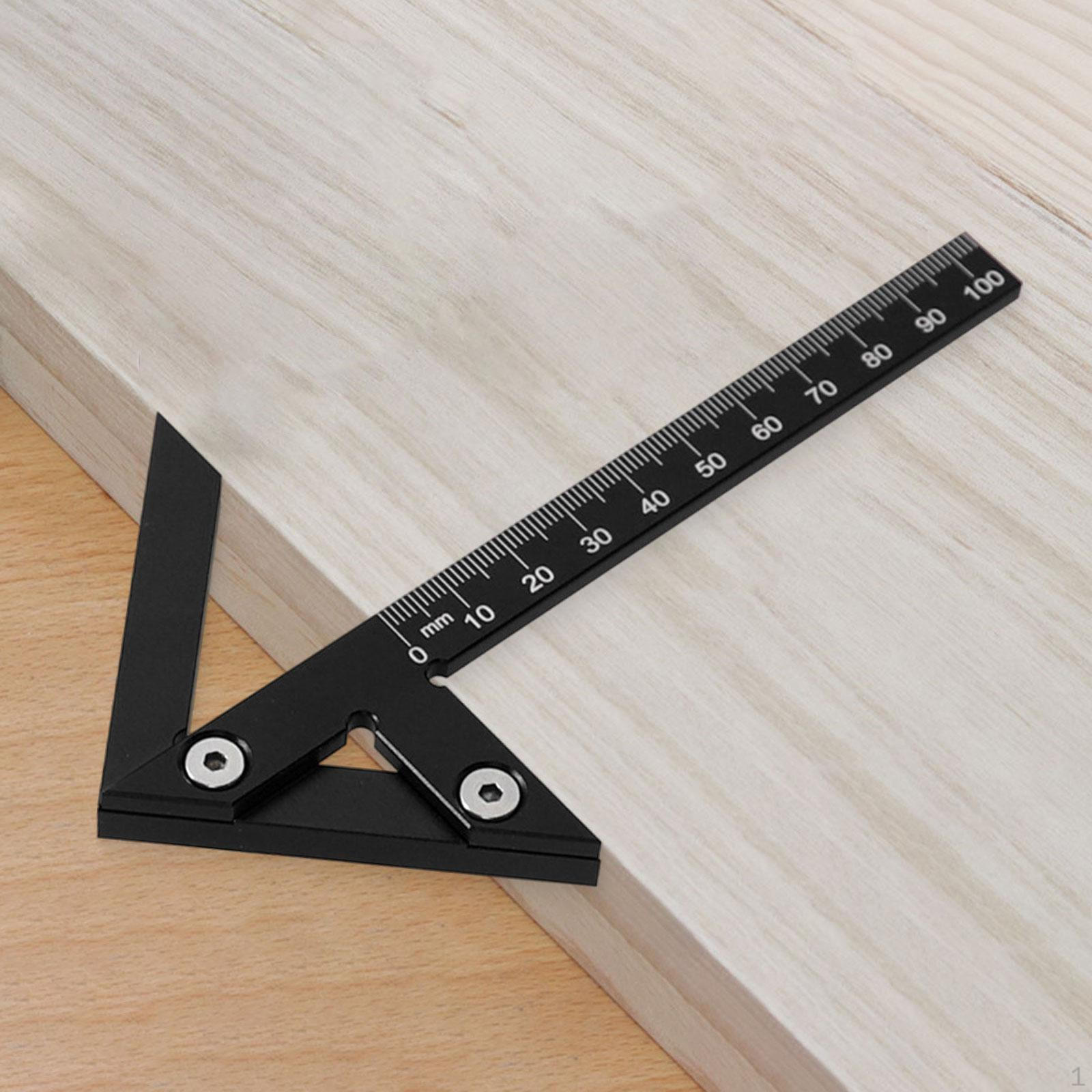 

Right Angle Ruler Carpentry Measuring Layout Tool 45 Degree 90 Circle Center Positioning