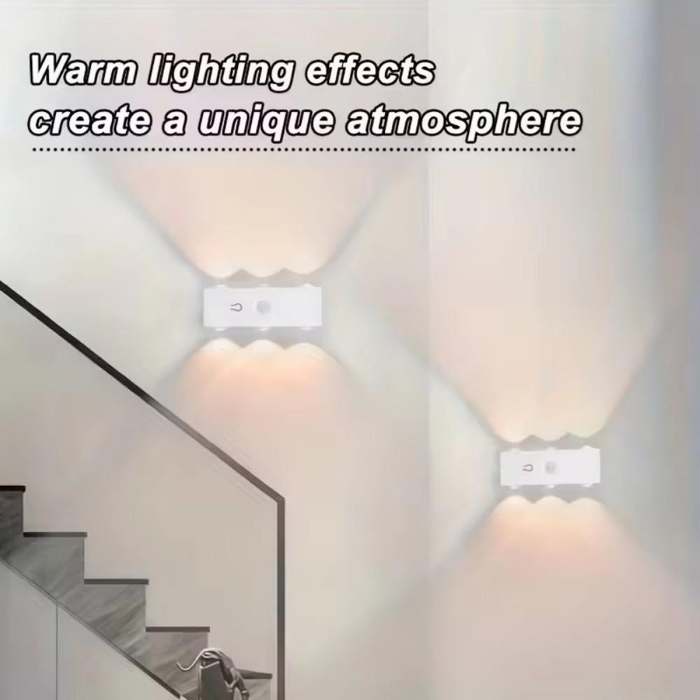 USB Rechargeable Motion Sensor Wall Light 3 colors / RGB RGB Wall Lamp Under Cabinet Light  Office