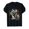 Watercolor Rat Portrait Graphic Tee Men Cool Rodent Pet Lover Crew Neck T-Shirt