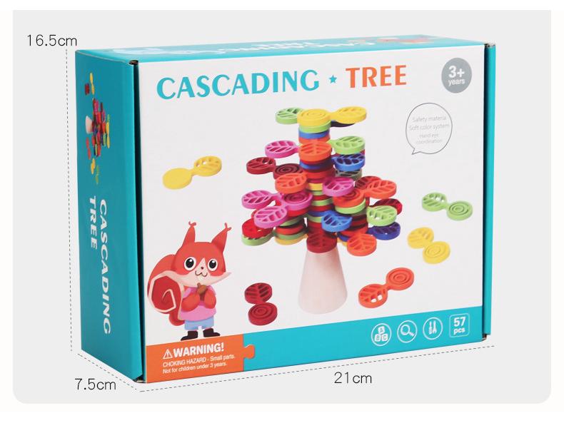 Children's Montessori Rotating Tree Blocks - Educational Toy for Fine Motor Skills