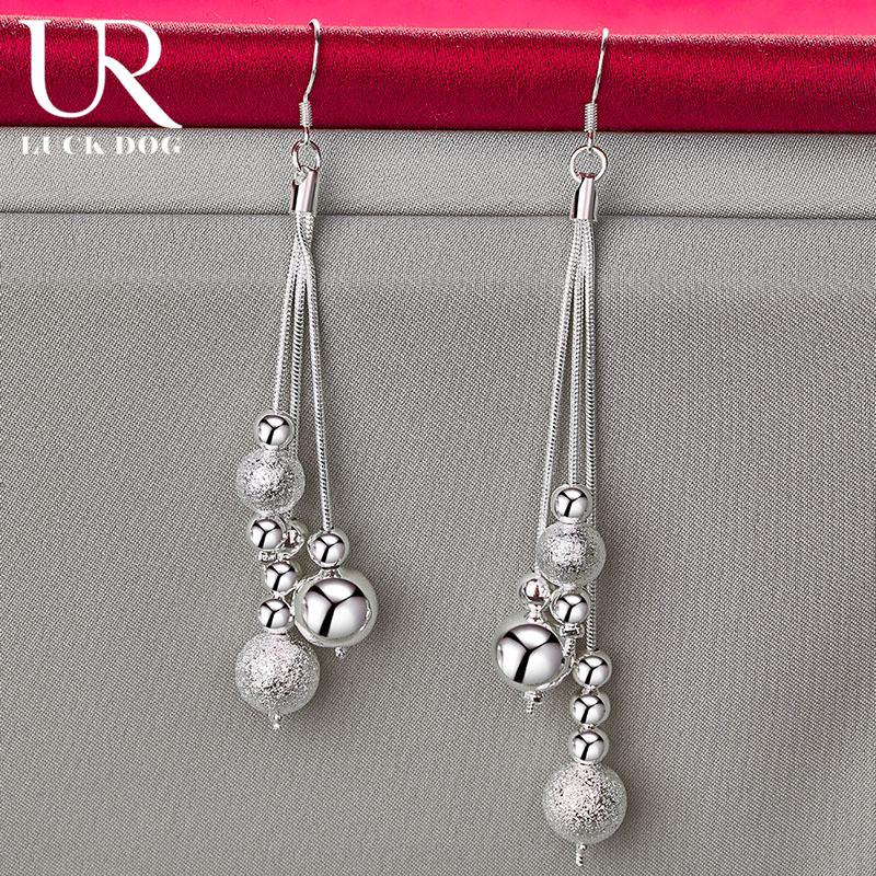 Cercei piercing cu pandantiv cu margele din argint 925 Bijuterii la modă pentru nuntă
