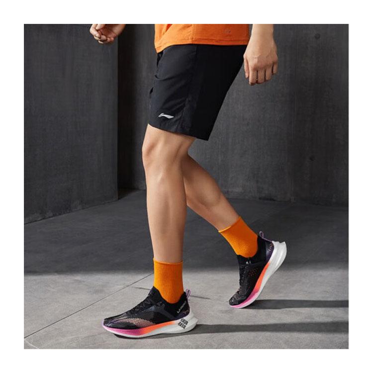 Li-Ning Solid Color Breathable Polo Shirt Quick-Dry Shorts Casual Sports Set Men sets White APLT137-2+AKSS561-1