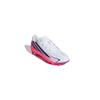 [Adidas] F50 HYPERFAST Club FxG Soccer Cleats for Boys, Size OMS25, Footwear White/Solar Purple/Solar Turbo (KK1308), Size 23.0 cm